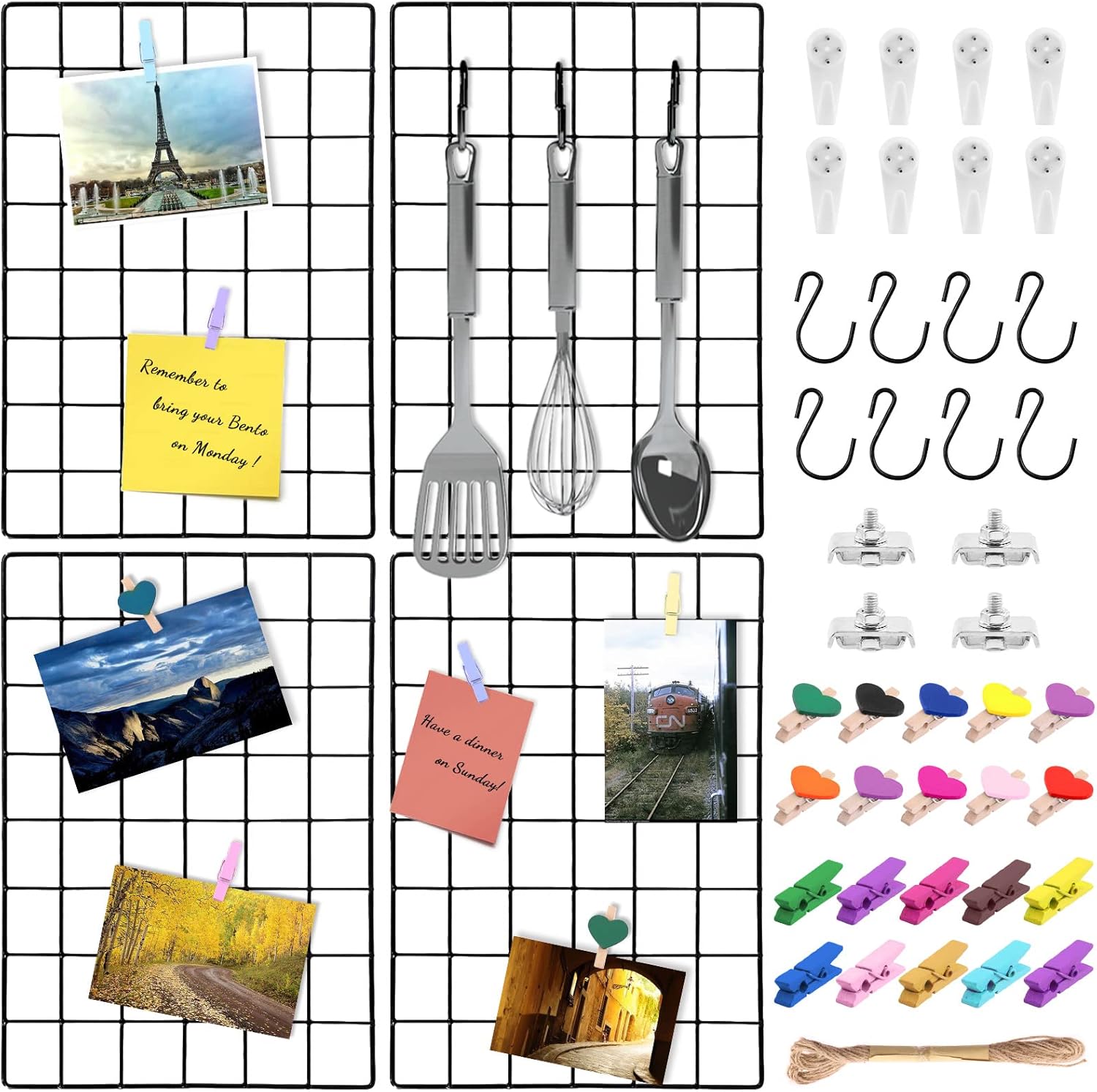 71mVmBiCDGL._AC_SL1500_ Cimeton 16″ × 12″ Magnetic Picture Display Hanger – Wooden Poster Frame - Image 1