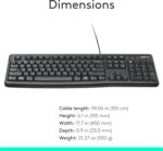 Logitech K120 Wired USB Full-Size Keyboard – Spill-Resistant, Carbon-Neutral - Image 9