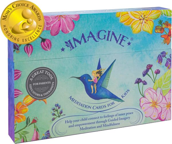 Imagine Meditation Cards for Kids – Guided Imagery Mindfulness Deck (26 XL Cards)