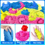 ESSENSON Sensory Bin – 52-Piece Play Sand Kit with 3 lbs Magical Sand (Construction-Themed) - Image 4