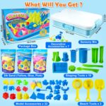 ESSENSON Sensory Bin – 52-Piece Play Sand Kit with 3 lbs Magical Sand (Construction-Themed) - Image 2