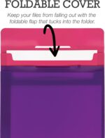 Samsill Cascading Wall File Organizer – 6 Removable Hanging Poly Folders / Command Center - Image 7