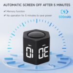 Exlliy Pomodoro Productivity Timer – 1 / 5 / 10 / 30 / 60 Min Presets with Gravity Sensor & Silent / Vibration Modes - Image 5