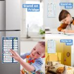 Upgraded Slider 3-in-1 Bedtime / Morning / Daily Routine Chart for Kids – Magnetic Chore & Visual Schedule Board with 99 Stickers - Image 6