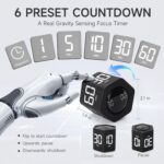 Exlliy Pomodoro Productivity Timer – 1 / 5 / 10 / 30 / 60 Min Presets with Gravity Sensor & Silent / Vibration Modes - Image 2