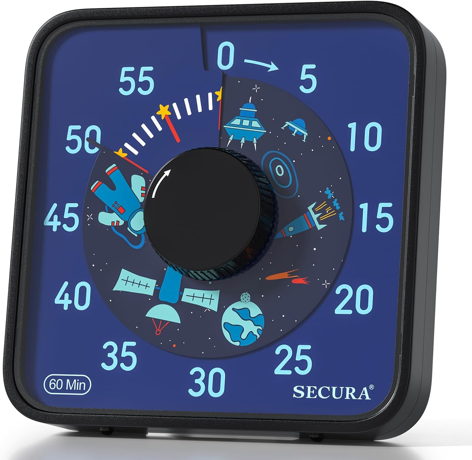 71o59E0r6ZL._AC_SL1500_ Secura 7.5-Inch Astronaut Visual Timer – 60-Minute Mechanical Countdown - Image 1