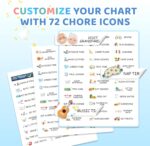 Upgraded Slider 3-in-1 Bedtime / Morning / Daily Routine Chart for Kids – Magnetic Chore & Visual Schedule Board with 99 Stickers - Image 3